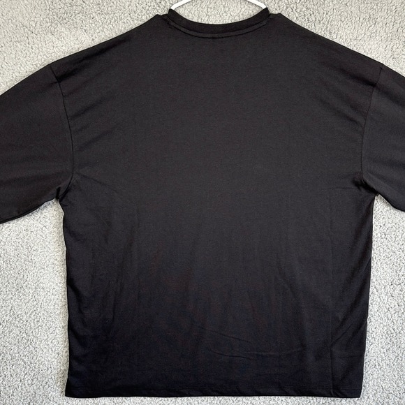 Oner Active T-Shirt Tee Mens XL Black Long Sleeve Crewneck Stretch Logo Athletic - Picture 2 of 8